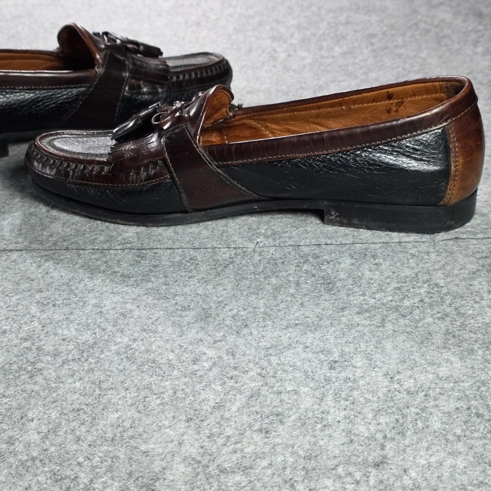 Johnston & Murphy Aragon II Kiltie Tassel Loafers 9.5 M Black Mahogany 20-552